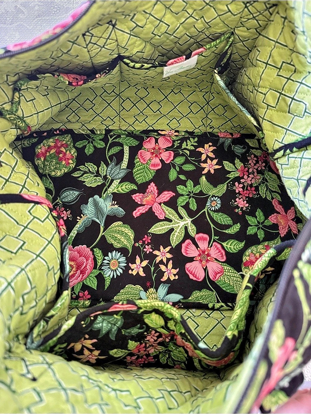 Vera Bradley Tote Shoulder Bag Botanica - Picture 7 of 9